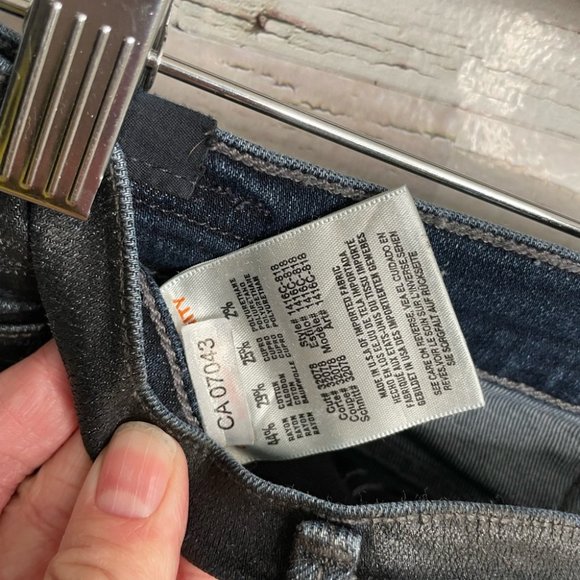 Citizens of Humanity Rocket Slick High Rise Jeans Coated Black Skinny Size 29 - Picture 7 of 11